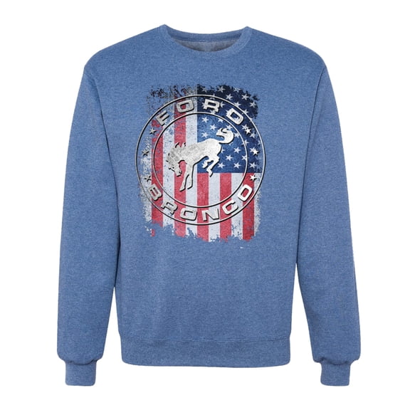 Wild Bobby US Flag Ford Bronco Unisex Crewneck Sweatshirt