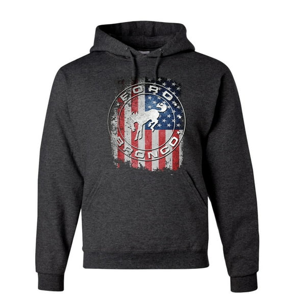 Wild Bobby US Flag Ford Bronco Unisex Hoodie Sweatshirt