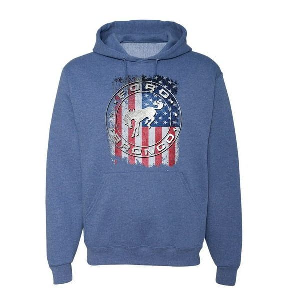 Wild Bobby US Flag Ford Bronco Unisex Hoodie Sweatshirt