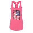 thumbnail image 1 of Wild Bobby US Flag Ford Bronco Women Racerback Tank Top, 1 of 6