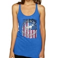 thumbnail image 1 of Wild Bobby US Flag Ford Bronco Women Tri-Blend Racerback Tank Top, 1 of 6