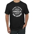 thumbnail image 1 of Wild Bobby, Uncle Man Myth Legend Funny Dad Uncle Papa Granpa Dad Gift, Father's Day, Men Graphic Tee, Black, Small, 1 of 4
