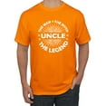 thumbnail image 1 of Wild Bobby, Uncle Man Myth Legend Funny Dad Uncle Papa Granpa Dad Gift, Father's Day, Men Graphic Tee, Orange, Small, 1 of 4