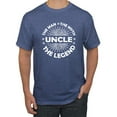thumbnail image 1 of Wild Bobby, Uncle Man Myth Legend Funny Dad Uncle Papa Granpa Dad Gift, Father's Day, Men Graphic Tee, Vintage Heather Blue, 5X-Large, 1 of 4
