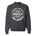 thumbnail image 1 of Wild Bobby, Uncle Man Myth Legend Funny Dad Uncle Papa Granpa Dad Gift, Father's Day, Unisex Crewneck Graphic Sweatshirt, Charcoal, Medium, 1 of 4