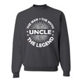 thumbnail image 1 of Wild Bobby, Uncle Man Myth Legend Funny Dad Uncle Papa Granpa Dad Gift, Father's Day, Unisex Crewneck Graphic Sweatshirt, Charcoal, X-Large, 1 of 4
