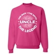 thumbnail image 1 of Wild Bobby, Uncle Man Myth Legend Funny Dad Uncle Papa Granpa Dad Gift, Father's Day, Unisex Crewneck Graphic Sweatshirt, Fuschia, 3X-Large, 1 of 4
