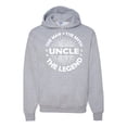 thumbnail image 1 of Wild Bobby, Uncle Man Myth Legend Funny Dad Uncle Papa Granpa Dad Gift, Father's Day, Unisex Graphic Hoodie Sweatshirt, Heather Grey, XX-Large, 1 of 4