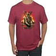 thumbnail image 1 of Wild Bobby, Undead Dark Knight, Pop Culture, Men Graphic Tees, Vintage Heather Red, Large, 1 of 3