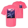 thumbnail image 1 of Wild Bobby, Underwater Whale Dolphin Bottlenose Nautical, Animal Lover, Front and Back Garment-Dyed Short Sleeve Tees, Neon Pink, Medium, 1 of 3