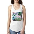 thumbnail image 1 of Wild Bobby, Unicorn Fanstasy Island Castle Animal Lover Ladies Racerback Tank Top, White, X-Large, 1 of 3