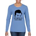 thumbnail image 1 of Wild Bobby, Uninterested in Opinion Schitt's David Quote, Pop Culture, Women Graphic Long Sleeve Tee, Light Blue, XX-Large, 1 of 4