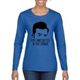 thumbnail image 1 of Wild Bobby, Uninterested in Opinion Schitt's David Quote, Pop Culture, Women Graphic Long Sleeve Tee, Royal, Medium, 1 of 4
