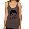 thumbnail image 1 of Wild Bobby, Uninterested in Opinion Schitt's David Quote, Pop Culture, Women Tri-Blend Racerback Tank Top, Brown, Medium, 1 of 4