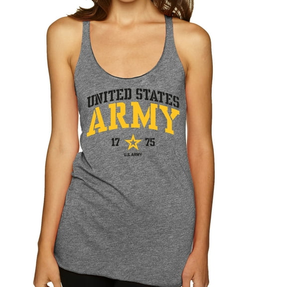 Wild Bobby United States Army 1775 Women Tri-Blend Racerback Tank Top