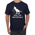 thumbnail image 1 of Wild Bobby, Unstoppable T Rex Funny, Pop Culture, Men Graphic Tee, Navy, 3X-Large, 1 of 4