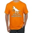 thumbnail image 1 of Wild Bobby, Unstoppable T Rex Funny, Pop Culture, Men Graphic Tee, Orange, 5X-Large, 1 of 4