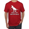 thumbnail image 1 of Wild Bobby, Unstoppable T Rex Funny, Pop Culture, Men Graphic Tee, Red, Large, 1 of 4