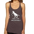 thumbnail image 1 of Wild Bobby, Unstoppable T Rex Funny, Pop Culture, Women Tri-Blend Racerback Tank Top, Brown, Medium, 1 of 4
