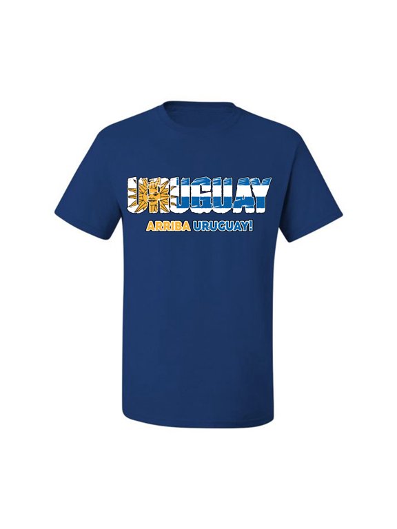 Uruguay Flag Pride Graphic Arriba Uruguay Sun | Unisex Novelty T-Shirt | Soccer Football Fan Gift for Men Women Unisex Men Tee