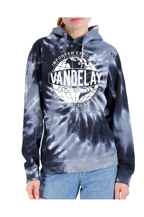 , Vandelay Industries Shirt Latex-Related Goods Seinfeld, Pop Culture, Unisex Graphic Hoodie Sweatshirt, Spiral Black, Medium