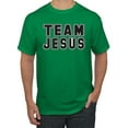 thumbnail image 1 of Wild Bobby Varsity Team Jesus Inspirational/Christian Men Graphic Tee, Kelly, XX-Large, 1 of 5