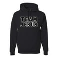thumbnail image 1 of Wild Bobby Varsity Team Jesus Inspirational/Christian Unisex Graphic Hoodie Sweatshirt, Black, XX-Large, 1 of 5