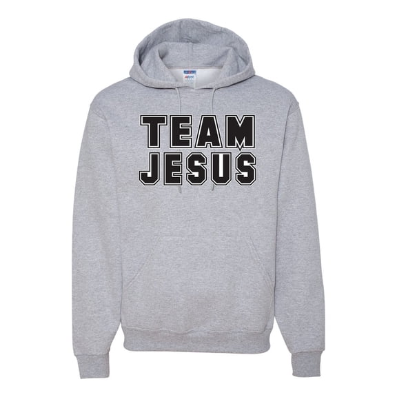 Wild Bobby Varsity Team Jesus Inspirational/Christian Unisex Graphic Hoodie Sweatshirt, Heather Grey, XX-Large