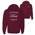 thumbnail image 1 of Wild Bobby,Vintage Distressed Genuine Ford Parts Cars and Trucks Front and Back Graphic Zip Up Hoodie Sweatshirt, Maroon, Large, 1 of 2