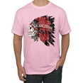 thumbnail image 1 of Wild Bobby, Vintage Distressed Legends Skull Pop Culture Men's Graphic T-Shirt, Light Pink, Small, 1 of 3