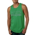 thumbnail image 1 of Wild Bobby, Vintage Ford Mustang Silver Honeycomb Grill Distressed, Cars and Trucks, Men Graphic Tank Top, Kelly, X-Large, 1 of 4