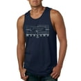 thumbnail image 1 of Wild Bobby, Vintage Ford Mustang Silver Honeycomb Grill Distressed, Cars and Trucks, Men Graphic Tank Top, Navy, XX-Large, 1 of 4