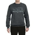 thumbnail image 1 of Wild Bobby, Vintage Ford Mustang Silver Honeycomb Grill Distressed, Cars and Trucks, Unisex Crewneck Graphic Sweatshirt, Charcoal, XX-Large, 1 of 4