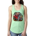 thumbnail image 1 of Wild Bobby, Vintage Hot Rod Old Garage Cars and Trucks Ladies Racerback Tank Top, Mint, Medium, 1 of 3