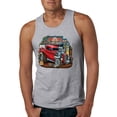 thumbnail image 1 of Wild Bobby, Vintage Hot Rod Old Garage Cars and Trucks Mens Graphic Tank Top, Heather Grey, Medium, 1 of 3