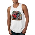 thumbnail image 1 of Wild Bobby, Vintage Hot Rod Old Garage Cars and Trucks Mens Graphic Tank Top, White, Medium, 1 of 3