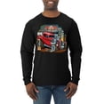 thumbnail image 1 of Wild Bobby, Vintage Hot Rod Old Garage Cars and Trucks Mens Long Sleeve Shirt, Black, Small, 1 of 3