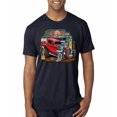 thumbnail image 1 of Wild Bobby, Vintage Hot Rod Old Garage Cars and Trucks Mens Premium Tri Blend T-Shirt, Vintage Navy, Small, 1 of 3