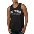 thumbnail image 1 of Wild Bobby Vintage Movie Quote Keep The Change Filthy Animal Men Tank Top, Black, Small, 1 of 6