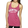 thumbnail image 1 of Wild Bobby Vintage Movie Quote Santa! I Know Him Women Tri-Blend Racerback Tank Top, Vintage Pink, Medium, 1 of 6