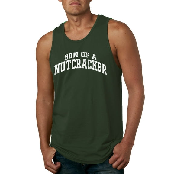 Wild Bobby Vintage Movie Quote Son Of A Nutcracker Men Tank Top, Forest Green, Medium