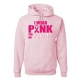 thumbnail image 1 of Wild Bobby, WIld Bobby Breast Cancer Awareness I Wear Pink for My Aunt Unisex Hoodie Sweatshirt, Light Pink, Medium, 1 of 6