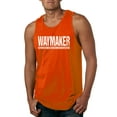 thumbnail image 1 of Wild Bobby Waymaker Inspirational/Christian Men Graphic Tank Top, Orange, Medium, 1 of 5