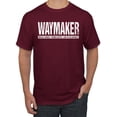 thumbnail image 1 of Wild Bobby Waymaker Inspirational/Christian Men Graphic Tee, Maroon, XX-Large, 1 of 5