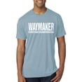 thumbnail image 1 of Wild Bobby Waymaker Inspirational/Christian Men Premium Tri Blend Tee, Denim, Small, 1 of 5