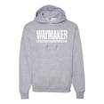thumbnail image 1 of Wild Bobby Waymaker Inspirational/Christian Unisex Graphic Hoodie Sweatshirt, Heather Grey, Large, 1 of 5