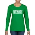 thumbnail image 1 of Wild Bobby Waymaker Inspirational/Christian Women Graphic Long Sleeve Tee, Kelly, Small, 1 of 5