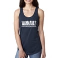 thumbnail image 1 of Wild Bobby Waymaker Inspirational/Christian Women Racerback Tank Top, Navy, Large, 1 of 5