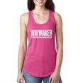 thumbnail image 1 of Wild Bobby, Waymaker Inspirational/Christian Women Racerback Tank Top, Raspberry, Medium, 1 of 5