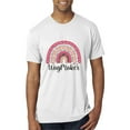 thumbnail image 1 of Wild Bobby, Waymaker Rainbow Inspirational/Christian Mens Premium Tri Blend T-Shirt, Heather White, X-Large, 1 of 5